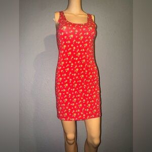 Forever 21 Red Floral Mini Dress